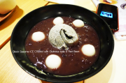 Black Sesame Ice Cream with Glutinous balls & Red Bean